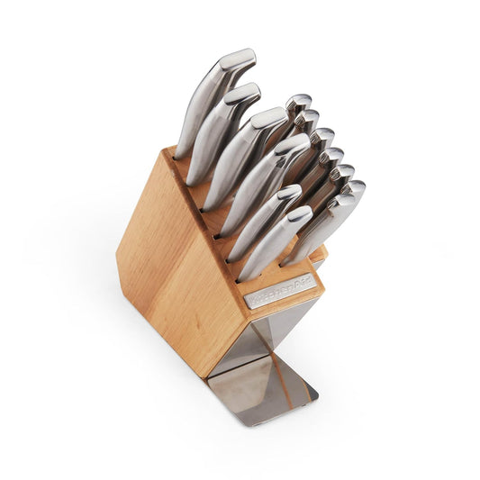 KitchenAid Stainless Steel Knife Set 14-Pieces - Silver