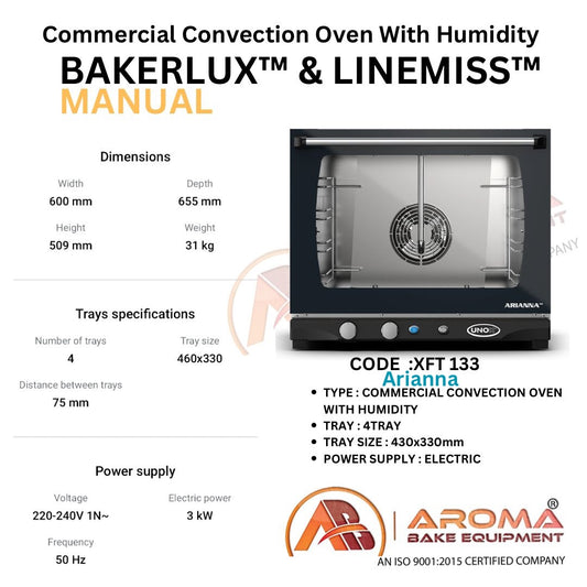 XFT133 Arianna Unox Convection Oven